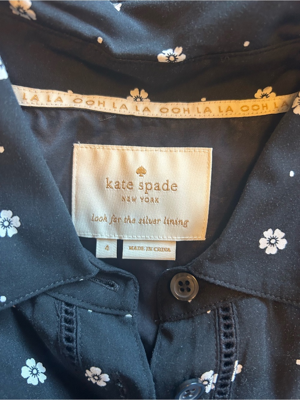 Kate Spade Bandana Shirtdress Size 4 - Picture 9 of 10